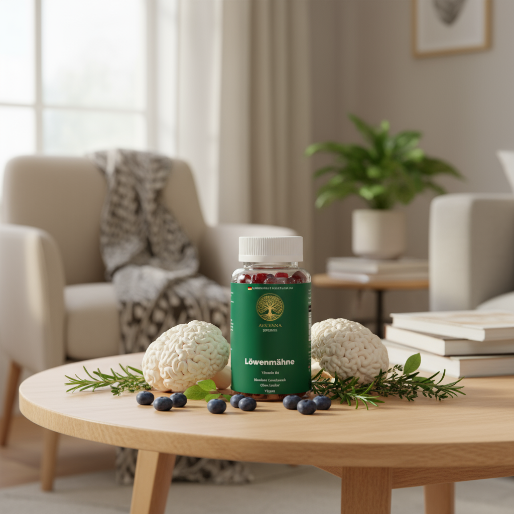 Löwenmähne + Vitamin B6 Gummies - 60 Stk.