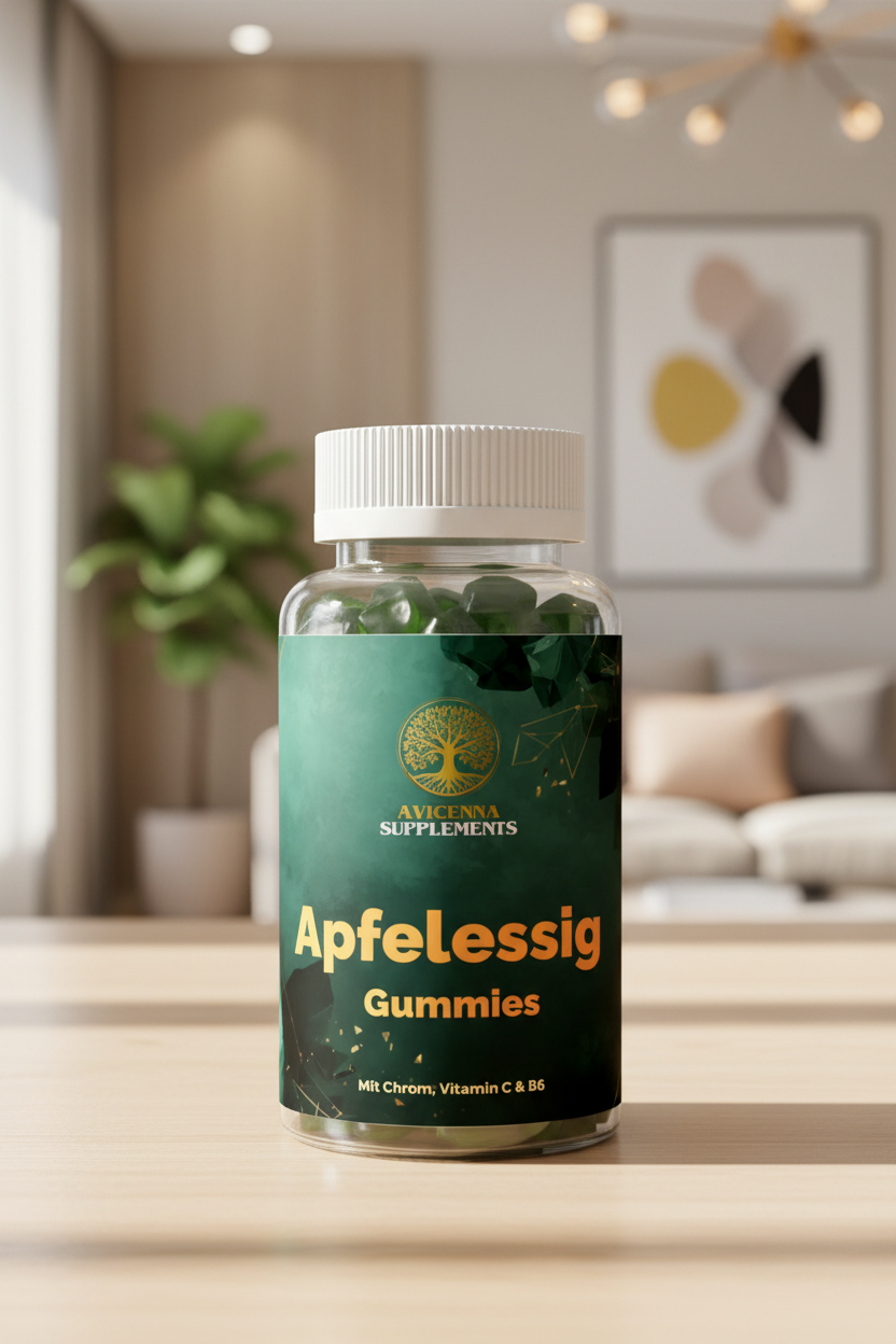 Apfelessig Gummies + C + B6 + Chrom - 60 Stk