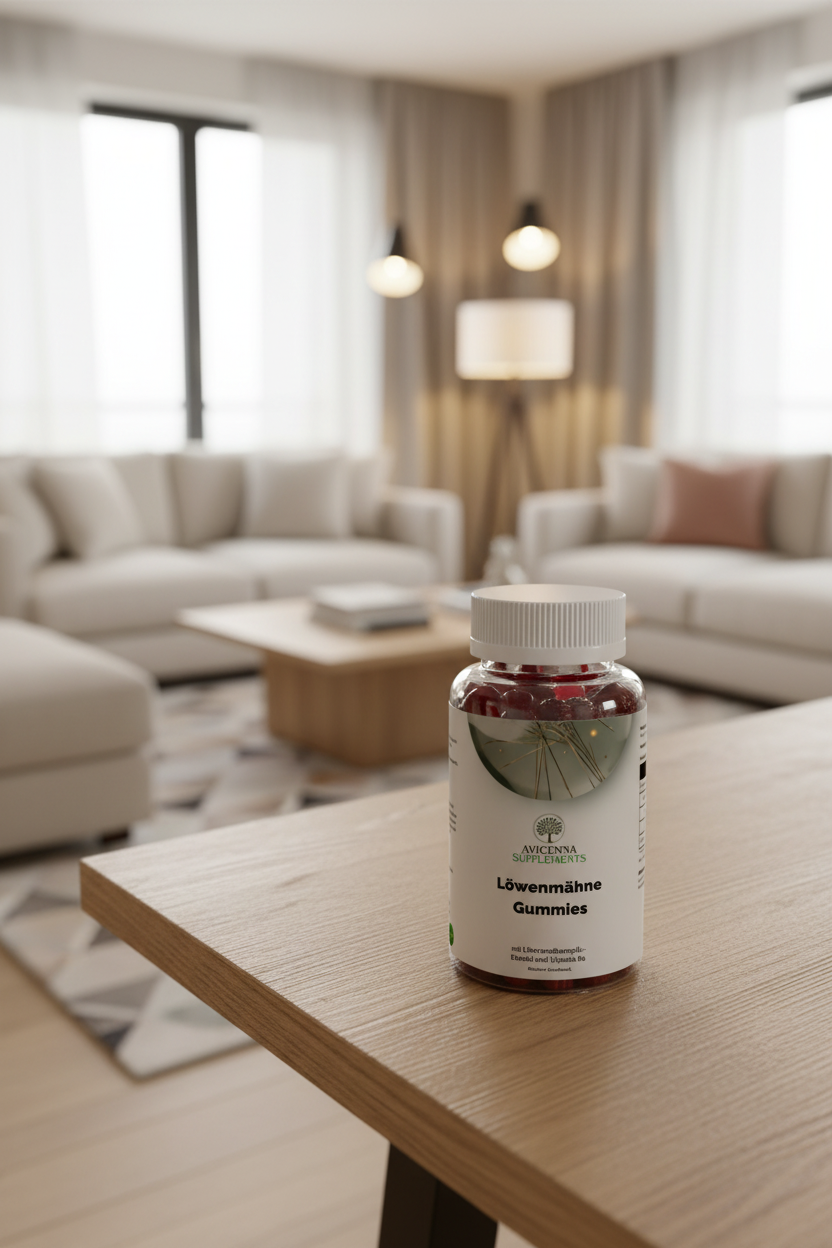 Löwenmähne + Vitamin B6 Gummies - 60 Stk.